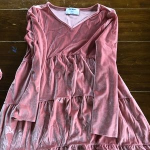 Girls velour dress size 5 (have size 7/8 & size 10/12 also